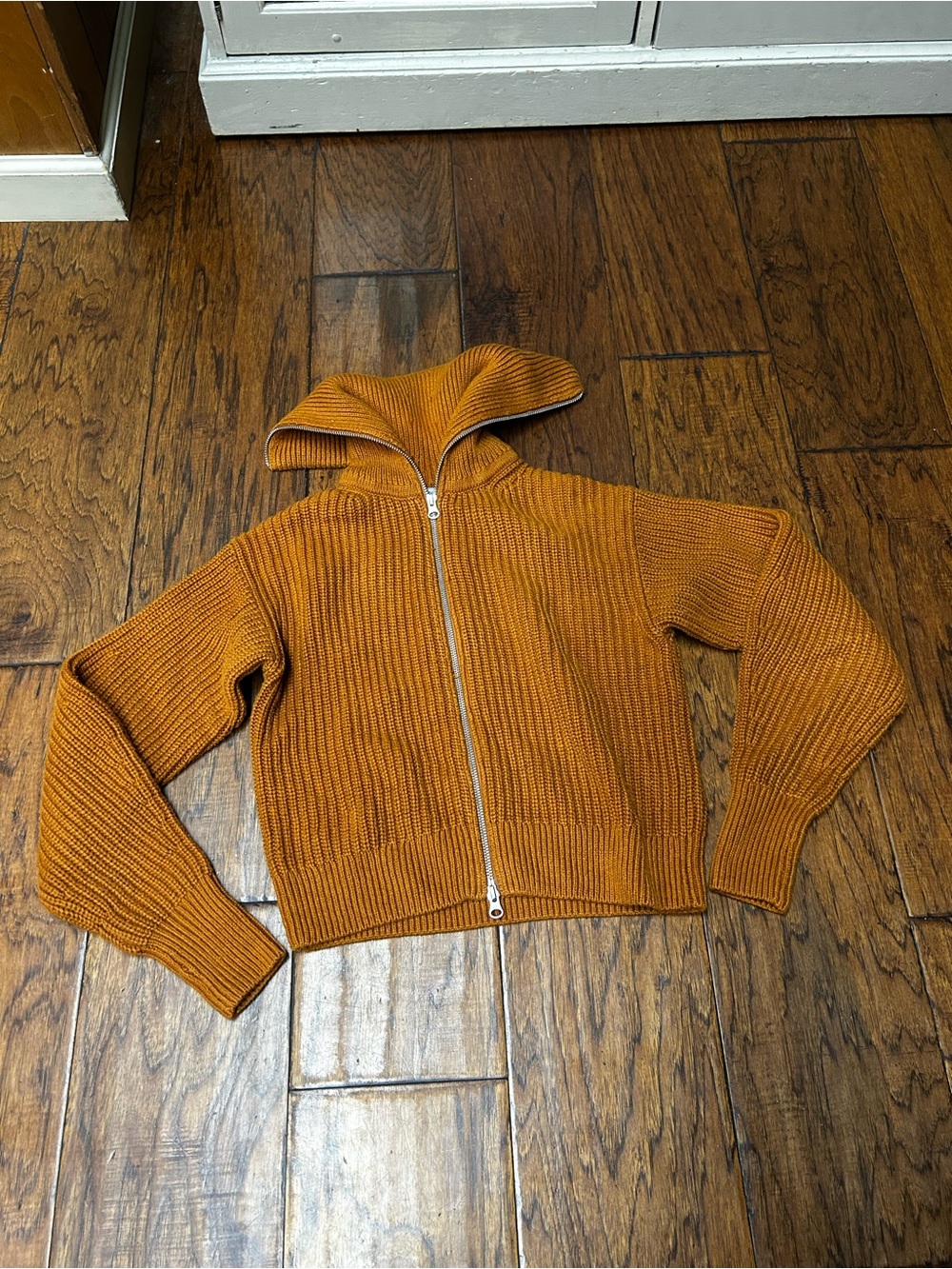 Everlane Chunky Organic Cotton Zip Cardigan